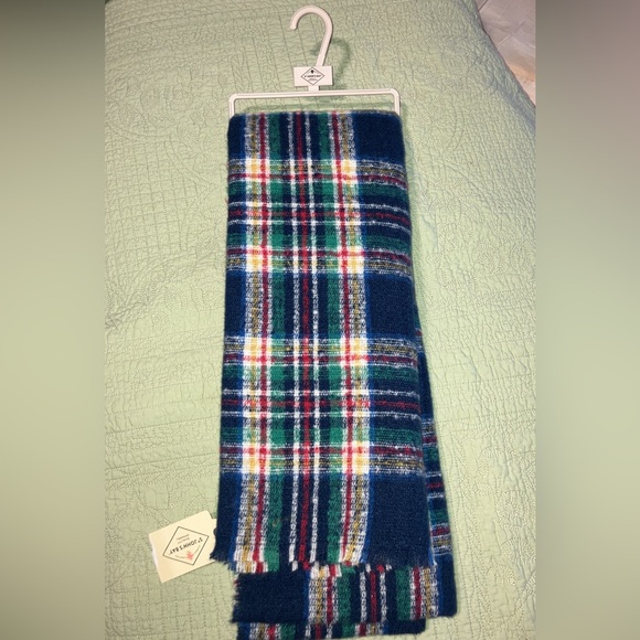 St. John's Bay Other - St. John's Bay Navy, Green & Red Plaid Scarf